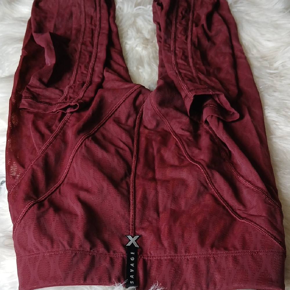 Fenty Beauty Red Leggings with Elastic Waistband - Picture 10 of 11